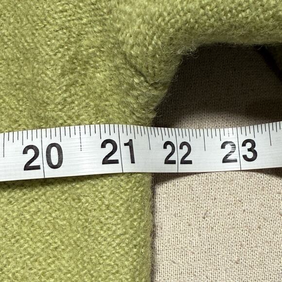 Vintage South Wool Green Floral Applique Cardigan Sweater Women’s Large Button - Picture 7 of 7